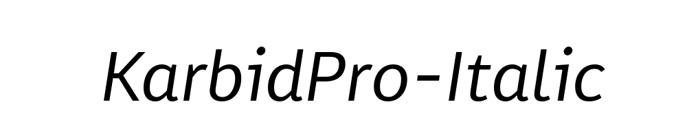 KarbidPro-Italic