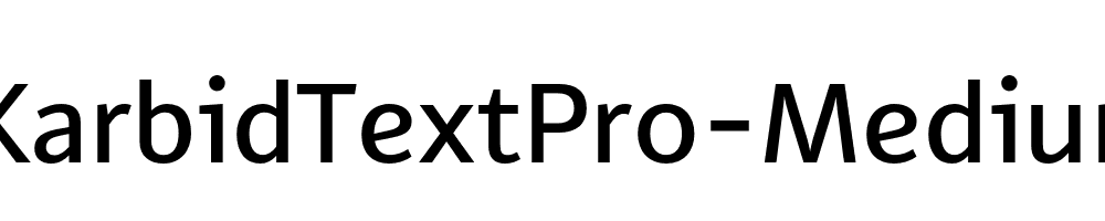 KarbidTextPro-Medium