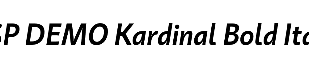 FSP DEMO Kardinal Bold Italic