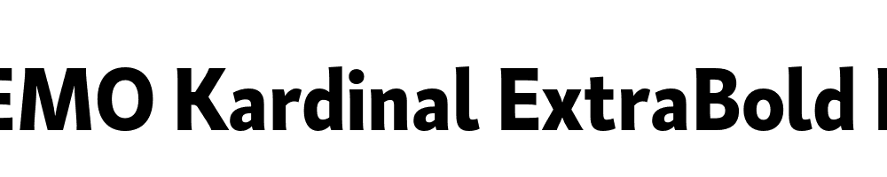 FSP DEMO Kardinal ExtraBold Regular