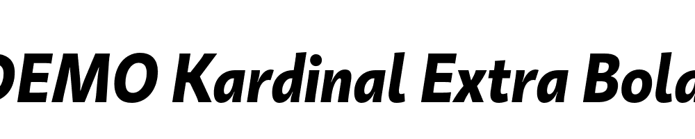 FSP DEMO Kardinal Extra Bold Italic