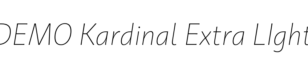 FSP DEMO Kardinal Extra LIght Italic