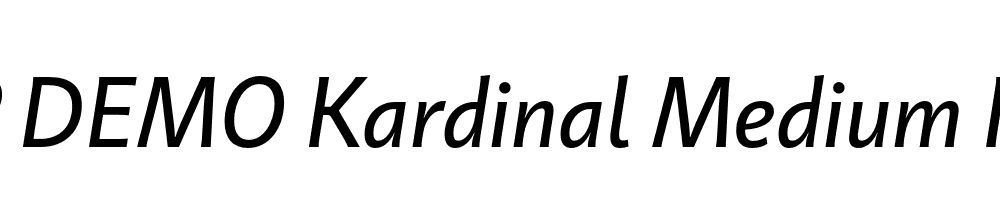 FSP DEMO Kardinal Medium Italic