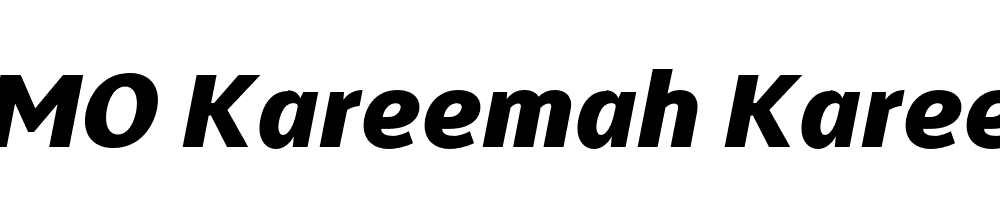  DEMO Kareemah Kareemah Black Italic