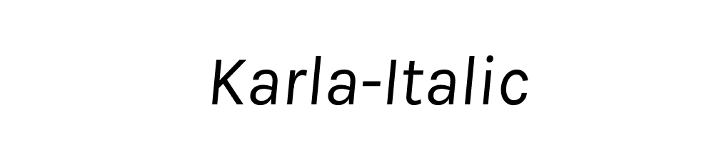 Karla-Italic