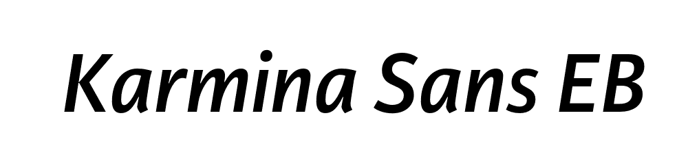 Karmina Sans Eb