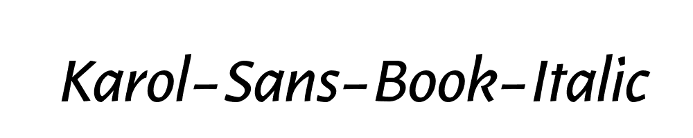 Karol-Sans-Book-Italic