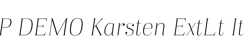 FSP DEMO Karsten ExtLt Italic