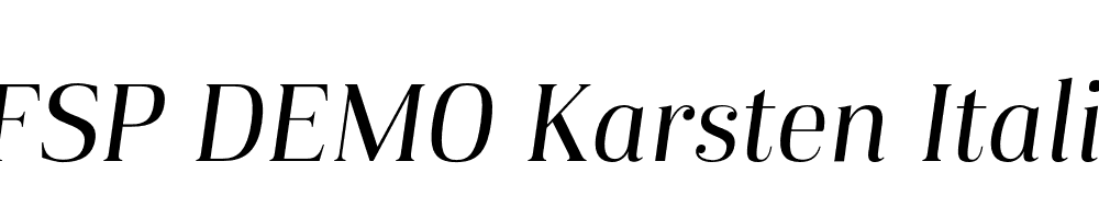 FSP DEMO Karsten Italic