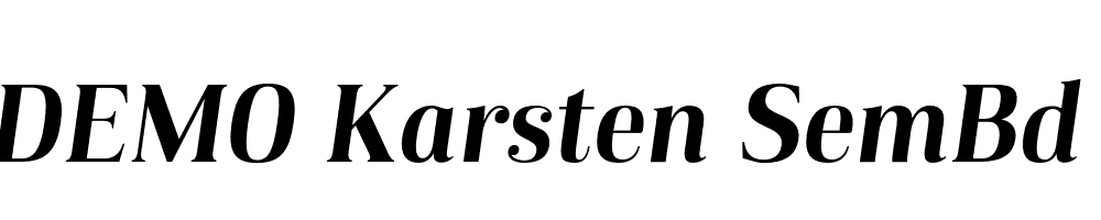 FSP DEMO Karsten SemBd Italic