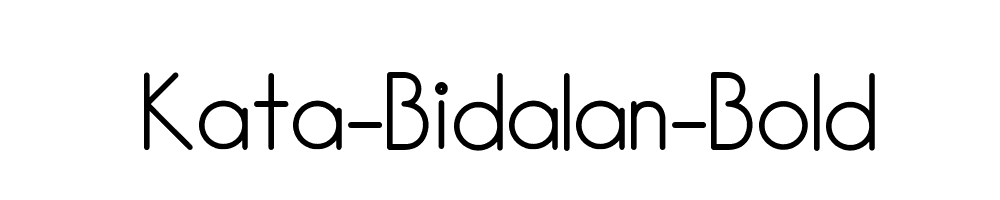 Kata-Bidalan-Bold