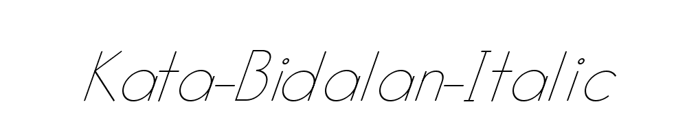 Kata-Bidalan-Italic