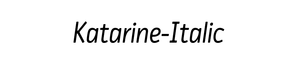 Katarine-Italic