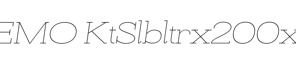 FSP DEMO KtSlbltrx200xLtt Italic