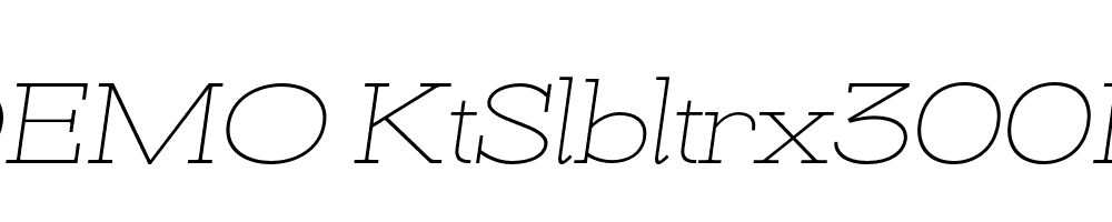 FSP DEMO KtSlbltrx300Ltt Italic