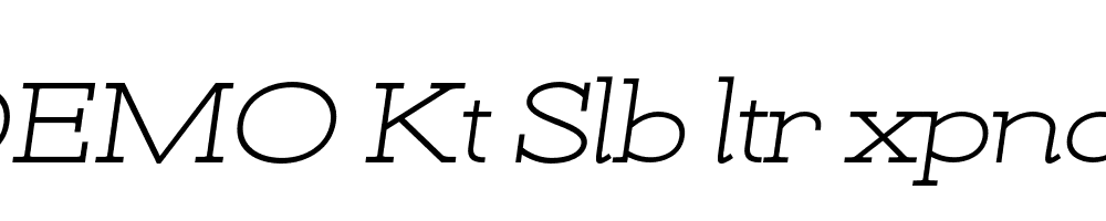 FSP DEMO Kt Slb ltr xpndd Italic