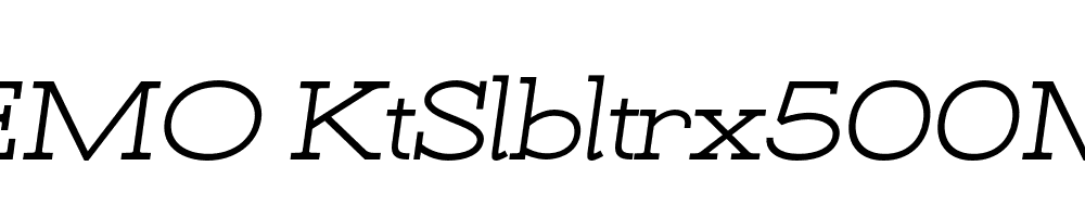 FSP DEMO KtSlbltrx500Mdt Italic