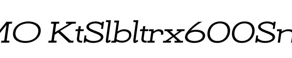 FSP DEMO KtSlbltrx600SmBldt Italic