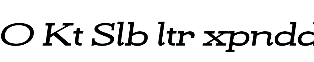 FSP DEMO Kt Slb ltr xpndd Bold Italic