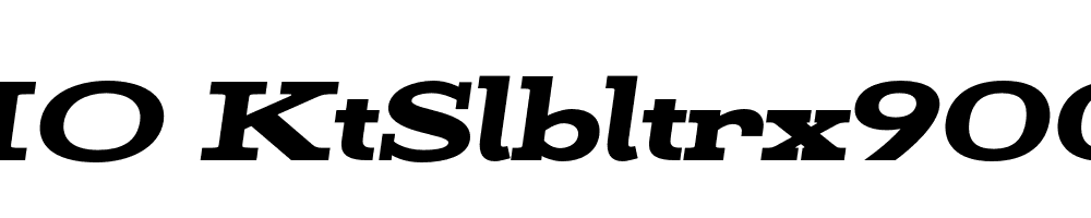 FSP DEMO KtSlbltrx900Blkt Italic