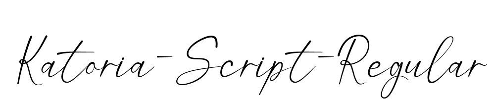 Katoria-Script-Regular