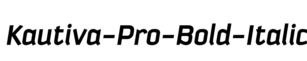 Kautiva-Pro-Bold-Italic