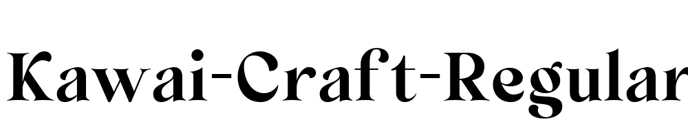 Kawai-Craft-Regular