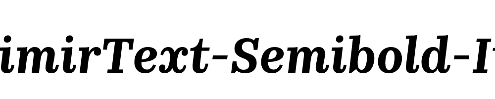 KazimirText-Semibold-Italic