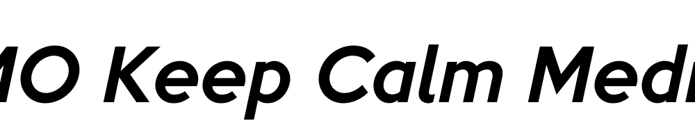 FSP DEMO Keep Calm Medium Italic