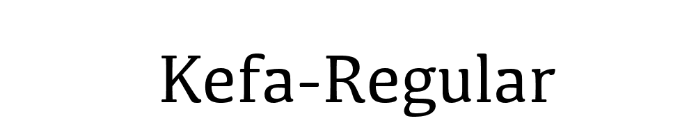 Kefa-Regular