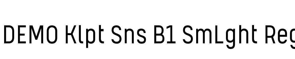 FSP DEMO Klpt Sns B1 SmLght Regular