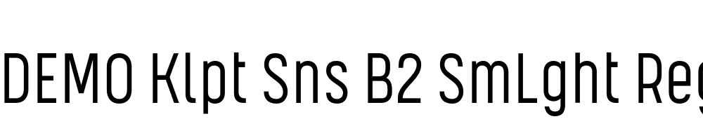 FSP DEMO Klpt Sns B2 SmLght Regular