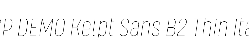 FSP DEMO Kelpt Sans B2 Thin Italic