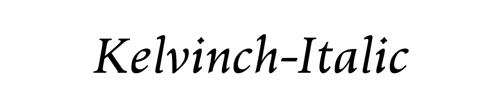 Kelvinch-Italic