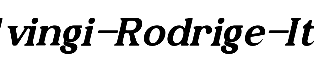 Kelvingi-Rodrige-Italic