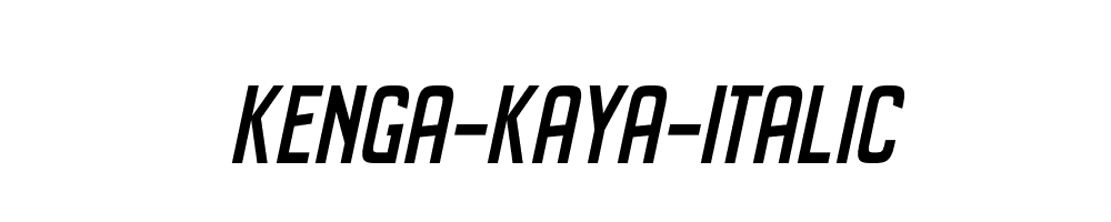 Kenga-Kaya-Italic