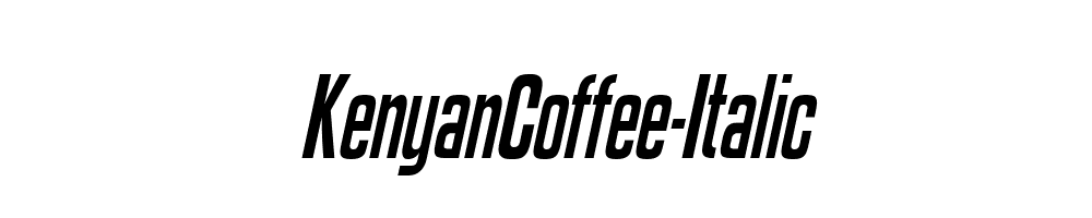 KenyanCoffee-Italic