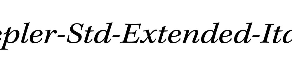 Kepler-Std-Extended-Italic