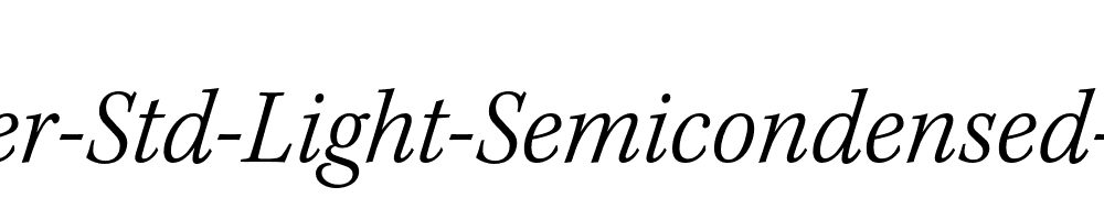 Kepler-Std-Light-Semicondensed-Italic