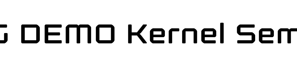  DEMO Kernel Semibold Regular