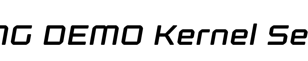  DEMO Kernel Semibold Italic