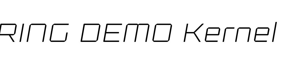  DEMO Kernel Thin Italic