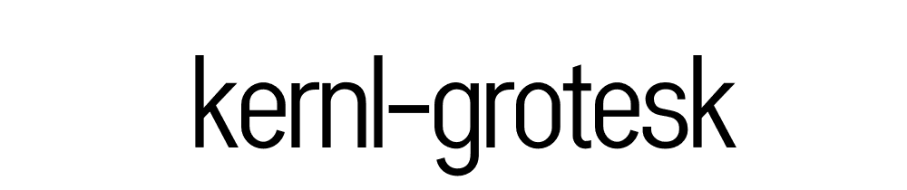 Kernl Grotesk