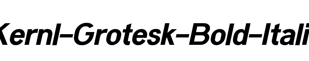 Kernl-Grotesk-Bold-Italic