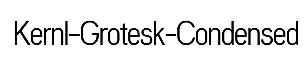 Kernl-Grotesk-Condensed