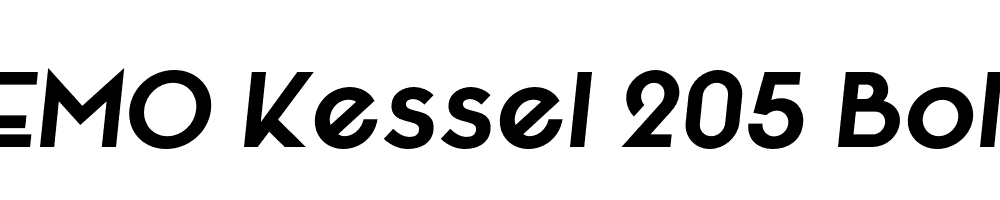 FSP DEMO Kessel 205 Bold Italic