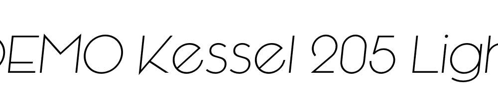 FSP DEMO Kessel 205 Light Italic