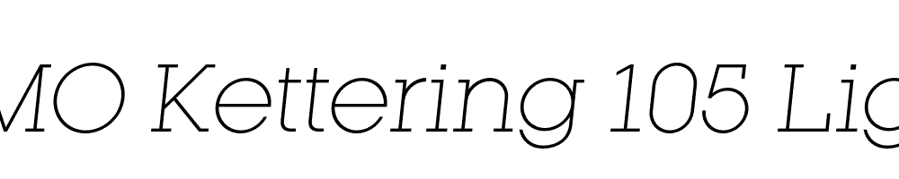 FSP DEMO Kettering 105 Light Italic