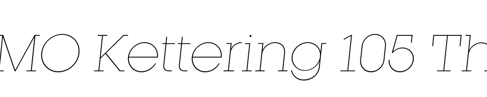 FSP DEMO Kettering 105 Thin Italic