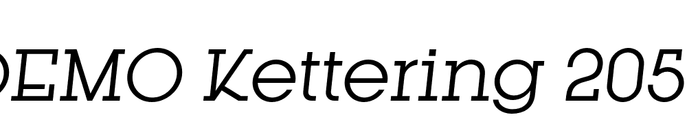 FSP DEMO Kettering 205 Italic